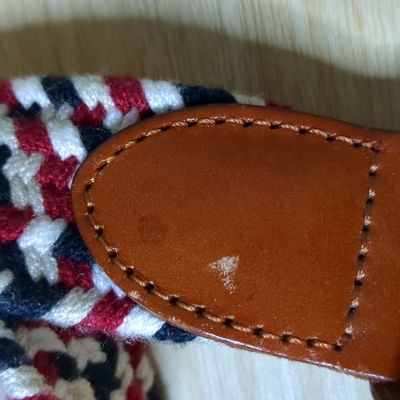 Talbots' Stretchy Braided Cloth Belt with Leather Ends - Picture 3 of 10